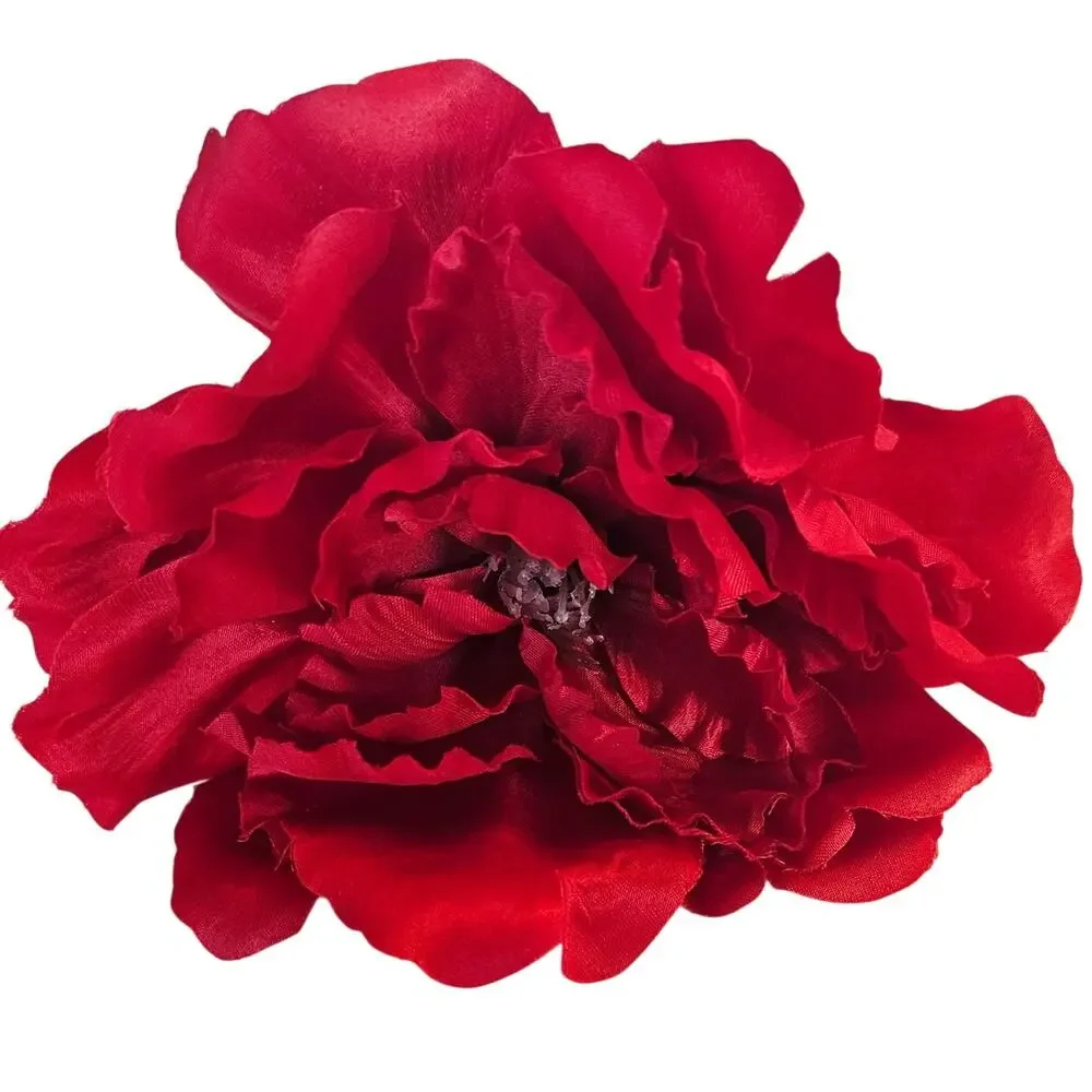 Artificial Red Peony Flower 20 Stems 6 Inch Large Faux Silk Wedding Floral Decor